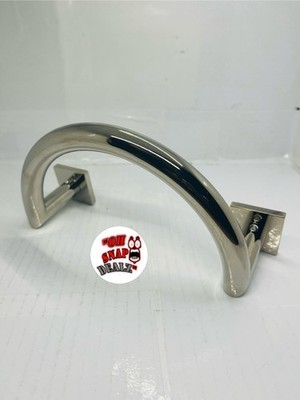 Ginger 5305 Nickel Dyad 7-4/5'' Metal Towel Ring With Two Mounting Posts