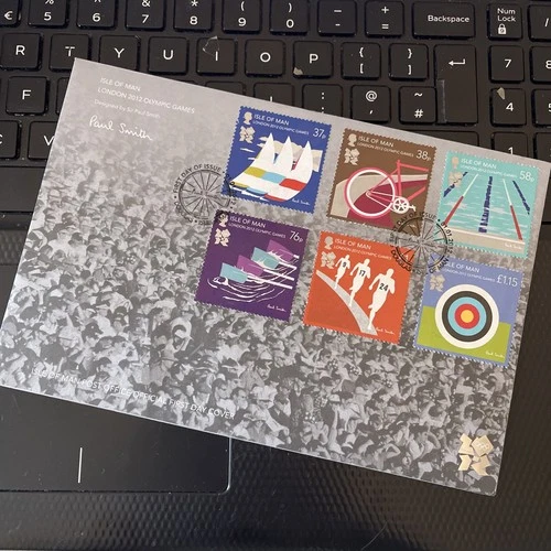 Isle Of Man 2012 LONDON OLYMPIC GAMES FDC First Day Cover  6 STAMPS ONLY AS SCAN