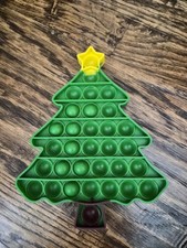 Christmas Tree Popit Fidget Toy Push Bubble Sensory Stress Relief Kids Game