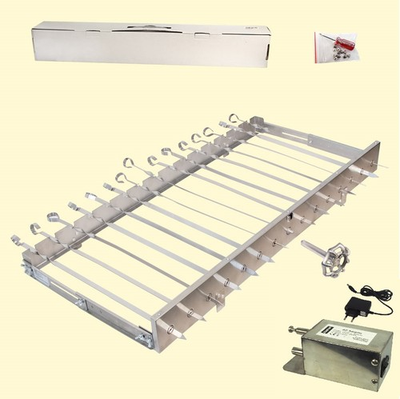 #ad Edelstahl Spießdreher 82 cm für 15 Stück Mangal Grill DrehspießElektro Motor EUR 119.00
