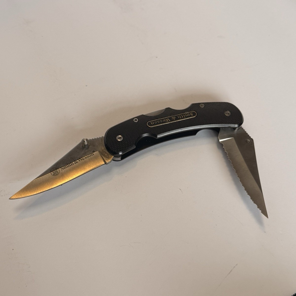 Smith and Wesson S&W Double Lockback Pocket Knife SWCK2EL | eBay