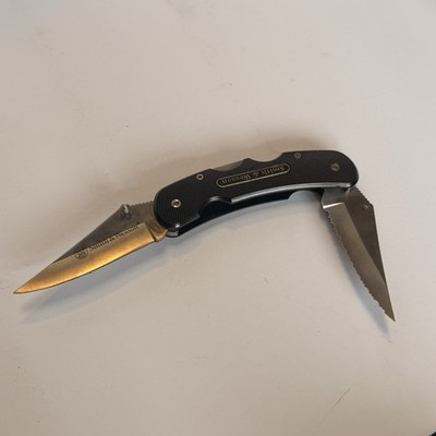 Smith and Wesson S&W Double Lockback Pocket Knife SWCK2EL