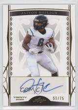2022 Leaf Trinity Gold 51/75 Jaivon Heiligh #BA-JH1 Auto i1b