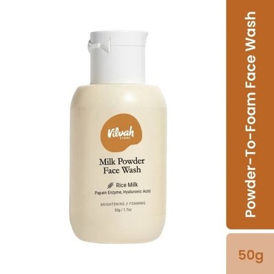 Vilvah Milk Powder Face Wash For Deep Cleansing With Rice Milk 50ml