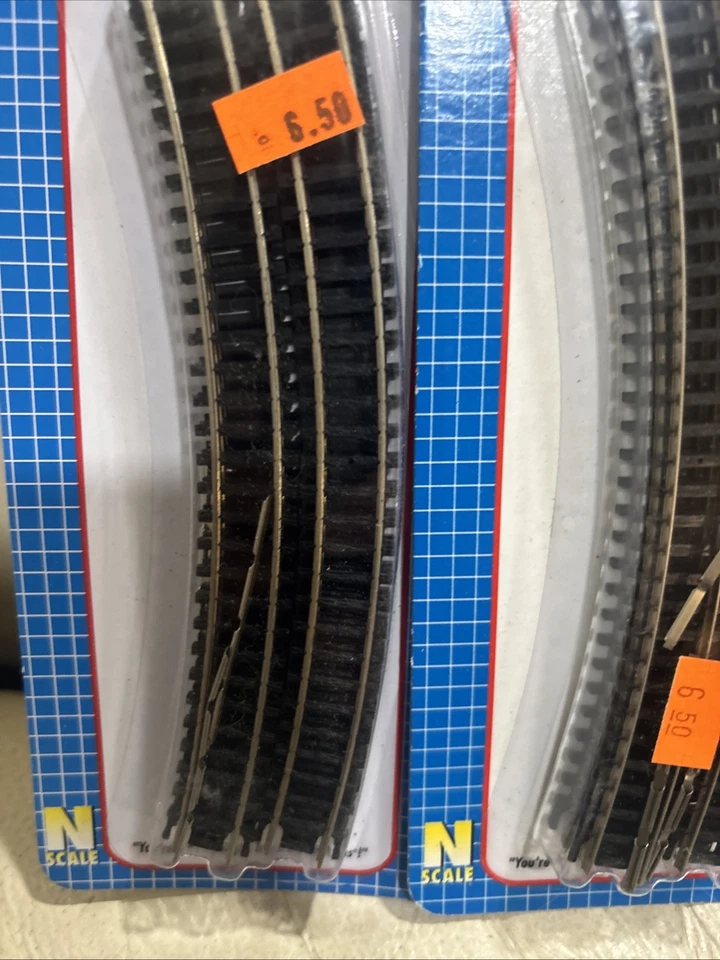 Atlas #2520  N Scale Code 80 11" Radius Track Sections-6 pk-Lot of 3-NEW SEALED - Image 2 of 4