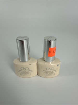 2 PACK CND Shellac Luxe 60 Second Removal Gel Polish #320 VEILED Full Size x2