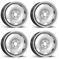 4 Cerchi Acciaio Alcar 7.0Jx17 Pollici ET55 5X120 Per Volkswagen T5 T6 T6.1 Set Di 4