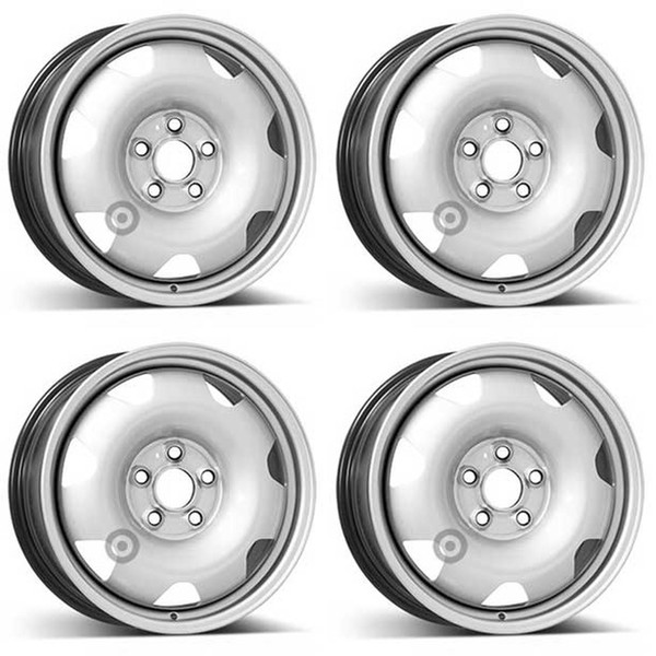 4 Cerchi Acciaio Alcar 7.0Jx17 Pollici ET55 5X120 Per Volkswagen T5 T6 T6.1 Set Di 4-image