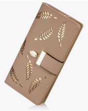 Cartera con Bloqueo RFID para Mujer Bolso Billetera de Mano Tarjetero Organizado