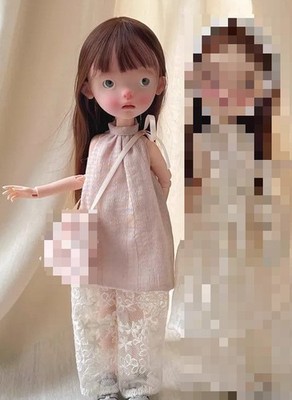 Full Set 1/6 BJD Landoudou Doll Jointed Face up Eyes Wig Clothes Girl Women Gift