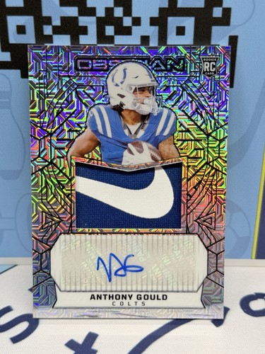 2024 Panini Obsidian Anthony Gould Rookie Patch Auto 1/1 Nike Swoosh Patch 🔥