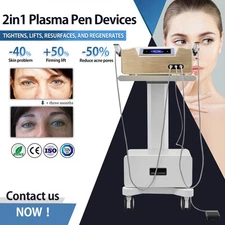 2 in 1 Plasma Ozone Eyelid Lift Acne Scars Wrinkles Removal Stand Plasma Machine