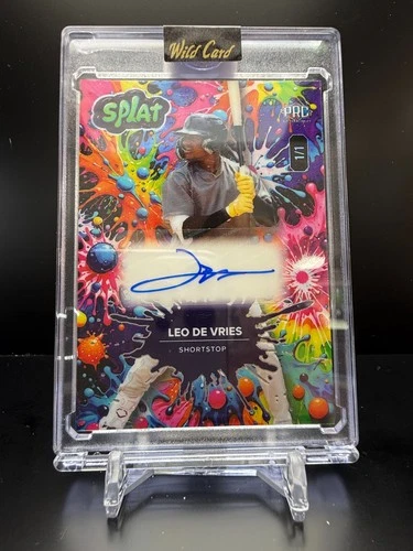 CZB707 - 2024 Wild Card Splat - Leo De Vries - 1/1 - Auto - Multi Color