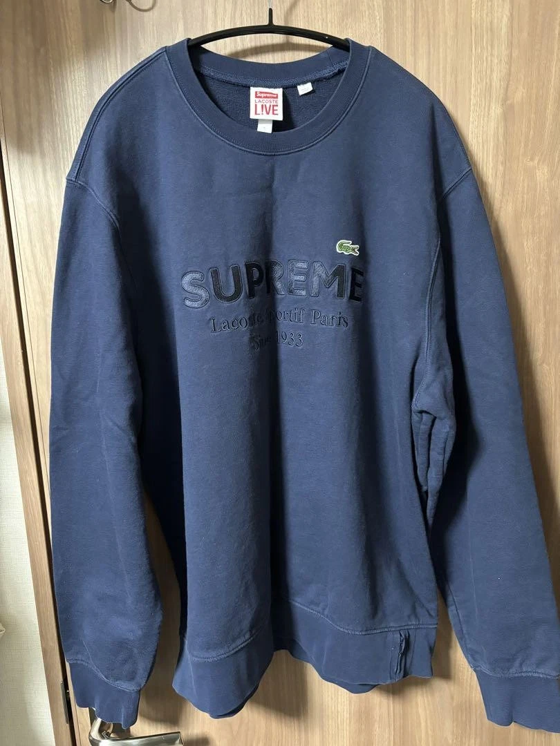 Sweat shirt Supreme Homme L Vhtf Acoste Collaboration Marine Iconic Streetwear Rare