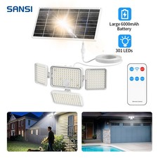 12W 1500LM Solar Motion Light Outdoor IP65 Waterproof Security Lamp for Backyard
