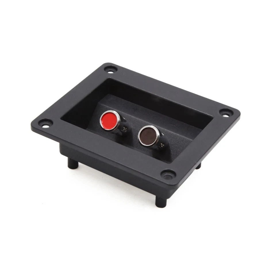2 Way Square Binding Post Speaker Box Terminal Cup Plate Connector Board for Car Foto 4 de 4
