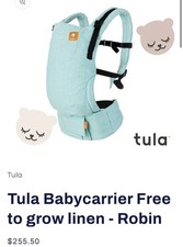 Tula Free-To-Grow Fully Adjustable Baby and Toddler Carrier 7-45 Lbs- Robin