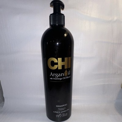 CHI Argan Oil Shampoo w/ Moringa Oil, Sulfate & Paraben-Free, 25 fl oz