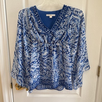 Woman s Boston Proper Bohemian Blouse Size XS