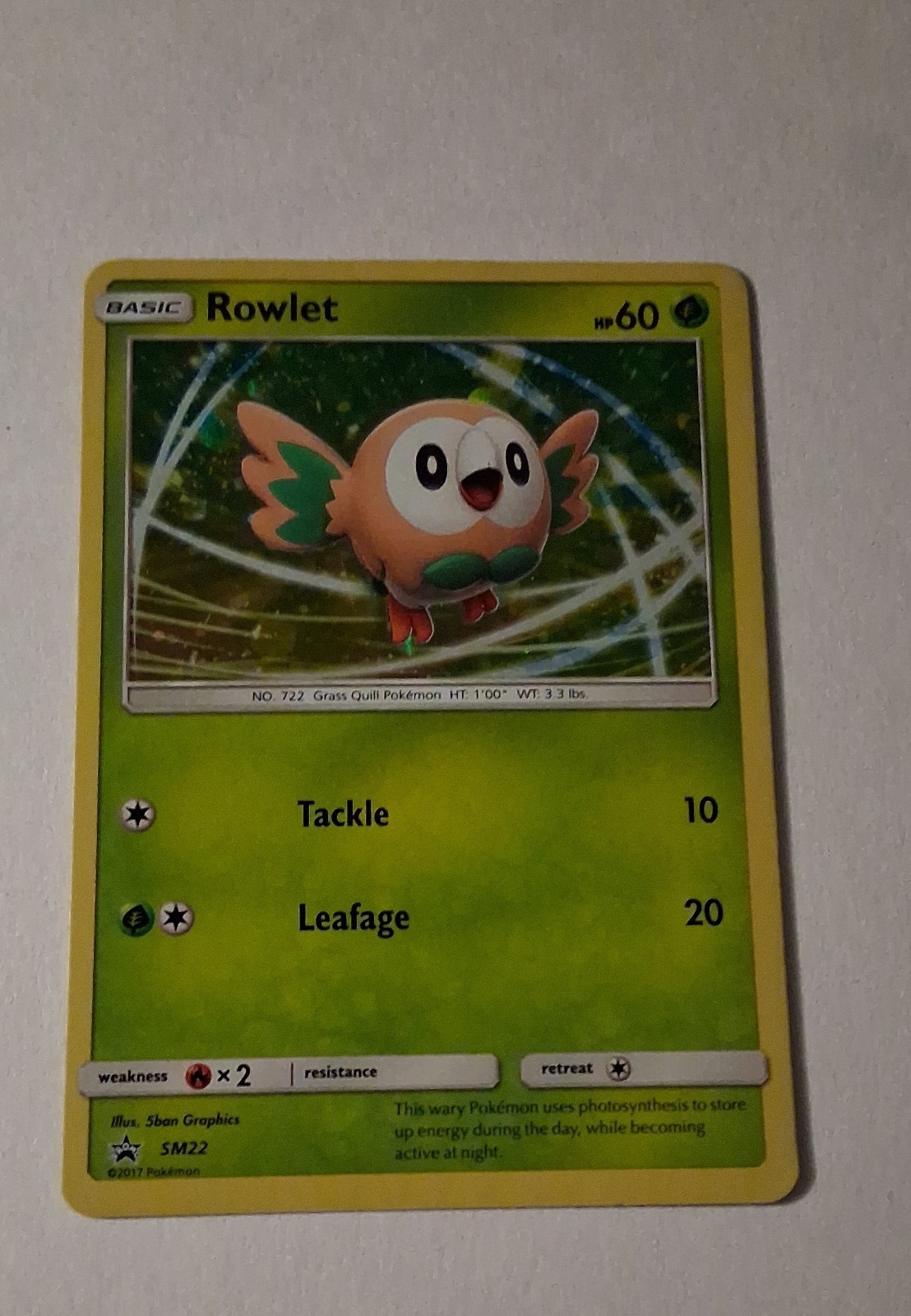 Rowlet SM22 Sm Holo