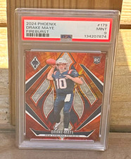 🔥 🔥 Drake Maye RC Fireburst /350  PSA 9 Patriots
