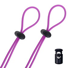 Replacement Bungee Cord Straps for Swim Goggles - 2-Pack Fuchsia Set