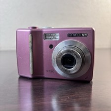 Samsung Digimax S730 7.2MP Compact Digital Camera Pink - UNTESTED - AS IS