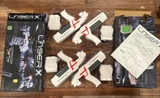 Laser X 4 Blaster Laser Toy Game with 4 Receiver Vests Lot