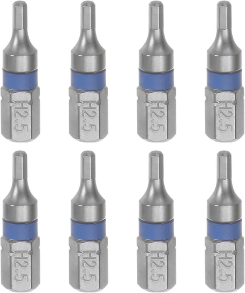 "8Stk H2.5 Sechskant Schraubendreher Bit 2.5Mm 1/4\" Sechskant Schaft 1\" LäNge S2"-image