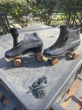 Vintage Quad Roller Skates Chicago Roller HYDE Member of M.A.R.S.L Size 7 Plates