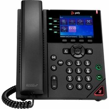 Poly OBI VVX 350 IP Phone - Corded - Corded - Desktop, Wall Mountable - Black -