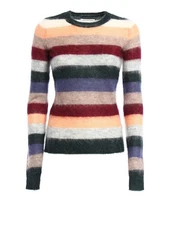 Isabel Marant Etoile Women’s Cassy Superkid Mohair Sweater Striped Multicolor 38
