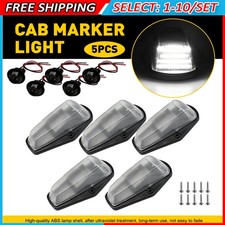 Direct Fit 5-50 Clear Lens White Led Cab Roof Light Kit For 84-97 Ford F250 F350 Direct Fit 5-50 Clear Lens White Led Cab Roof Light Kit For 84-97 Ford F250 F350