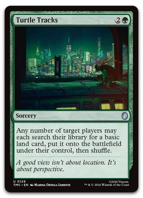 Turtle Tracks #129 (NM) Commander: Teenage Mutant Ninja Turtles TMC Magic MTG