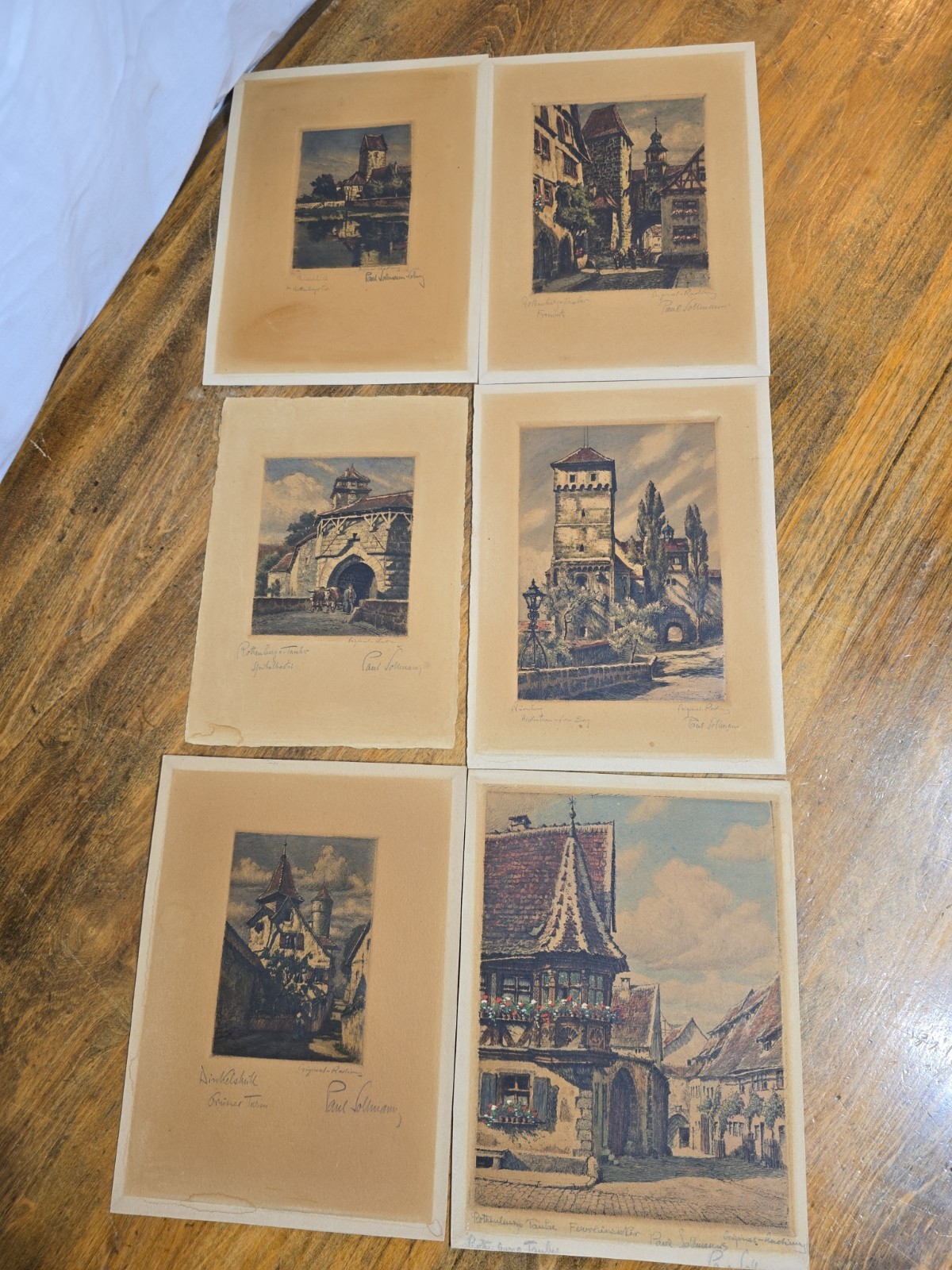 Antique Hand-Colored Etchings, signed and titled lot | eBay