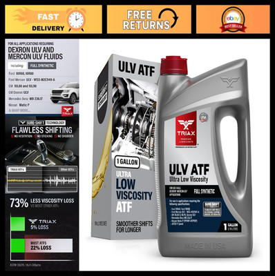 Full Synthetic Ultra Low Viscosity ATF for Dexron ULV, Mercon ULV, 9 & 10 Speed