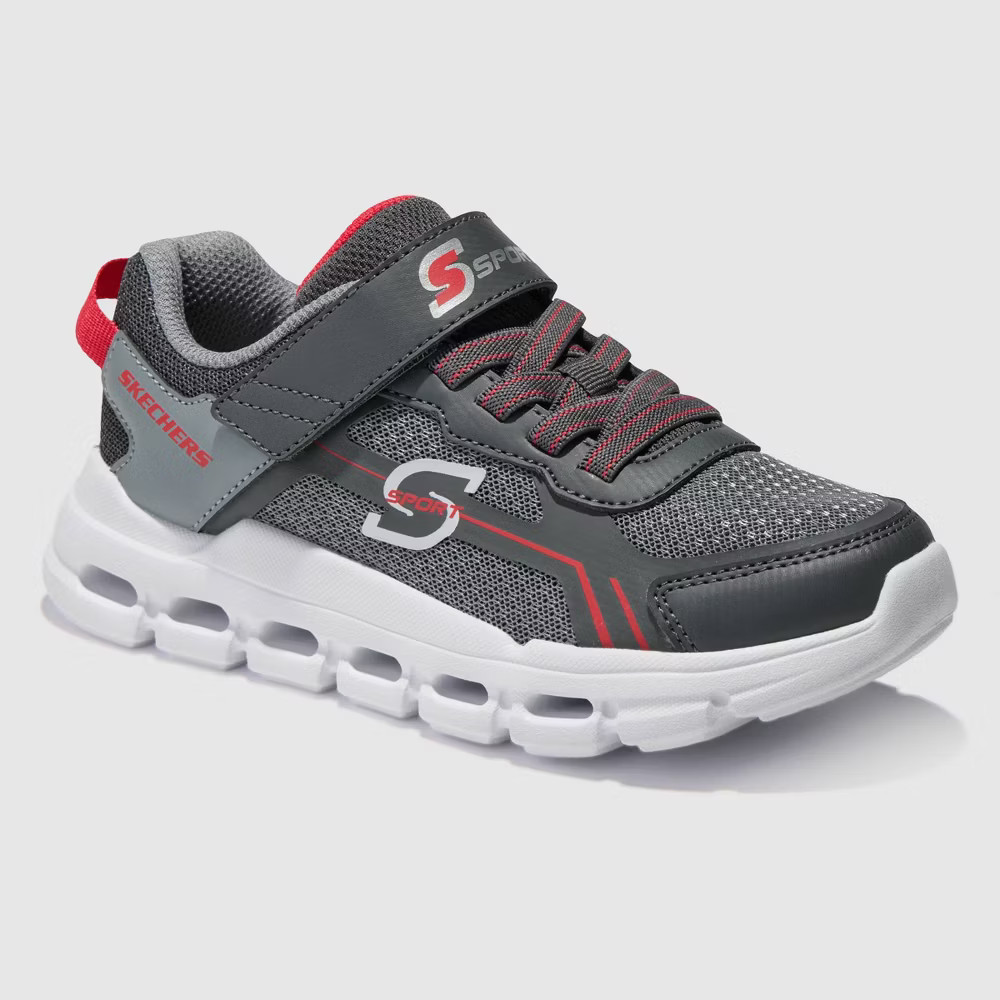 S Sport By Skechers Kids' Bolt Hook and Loop Sneakers
