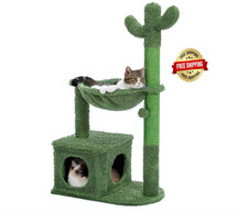 Arbol Para Gatos Centro De Juegos Con Cueva Torre Rascador Gatitos Envio Gratis