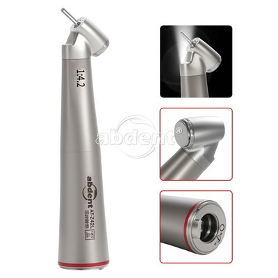 Dental 1:4.2 45° Angle LED Fiber Optic Contra Angle inner water spray Handpiece