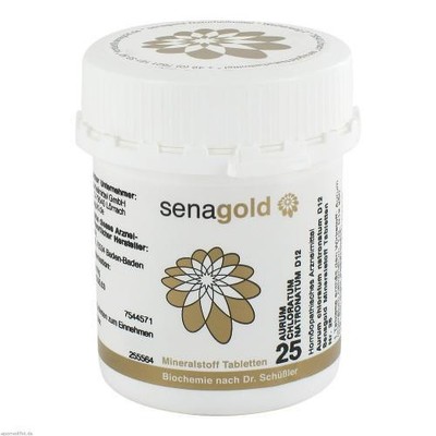 BIOCHEMIE Senagold 25 Aurum chlor.natron.D 12 Tab. 400 St PZN 7544571