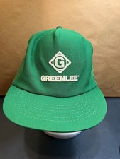Vintage Greenlee Diamond Logo Green Mesh Snapback Made In USA Hat