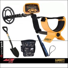 GARRETT METAL DETECTOR ACE 250 INCLUSI PINPOINTER PALA MARSUPIO