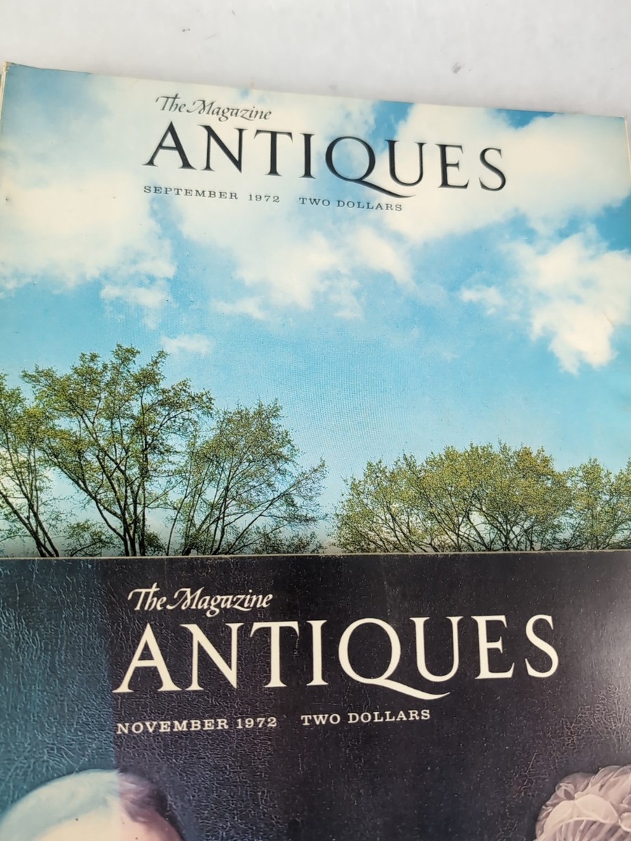 Rare Lot of 4: The Magazine Antiques, 1972 November, July