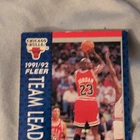 Fleer 1991-92 Michael Jordan Chicago Bulls Team Leaders #375 Basketball Card