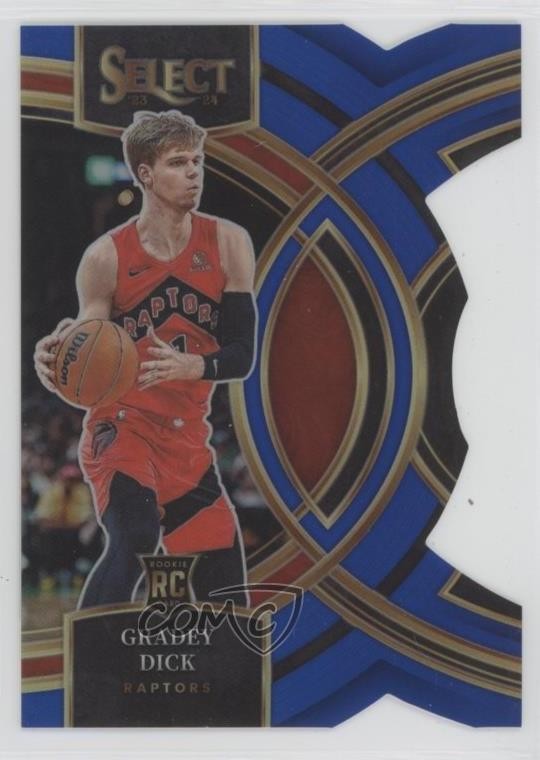 2023 Panini Select Premier Level Blue Prizm Die-Cut /249 Gradey Dick #126 10yl