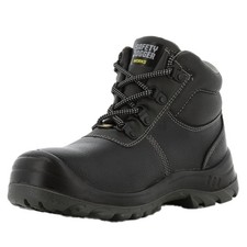 Safety Jogger BESTBOY S3 Steel Toe Cap Work Boots Black Leather UK 10 EU 44
