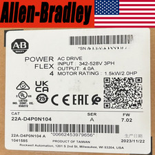 NEW Unopened AB 22A-D4P0N104 Ser A PowerFlex 4 AC Drive Free Shipping