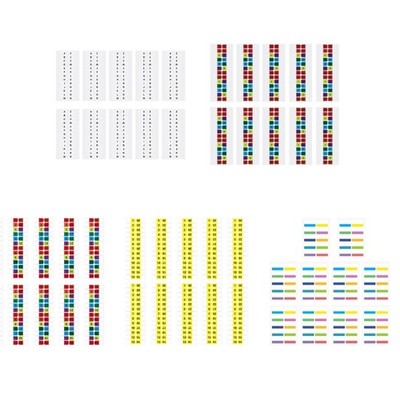 10 Sheets Color Coding Index Tabs Waterproof PET Plastic Sticky Note For Planner