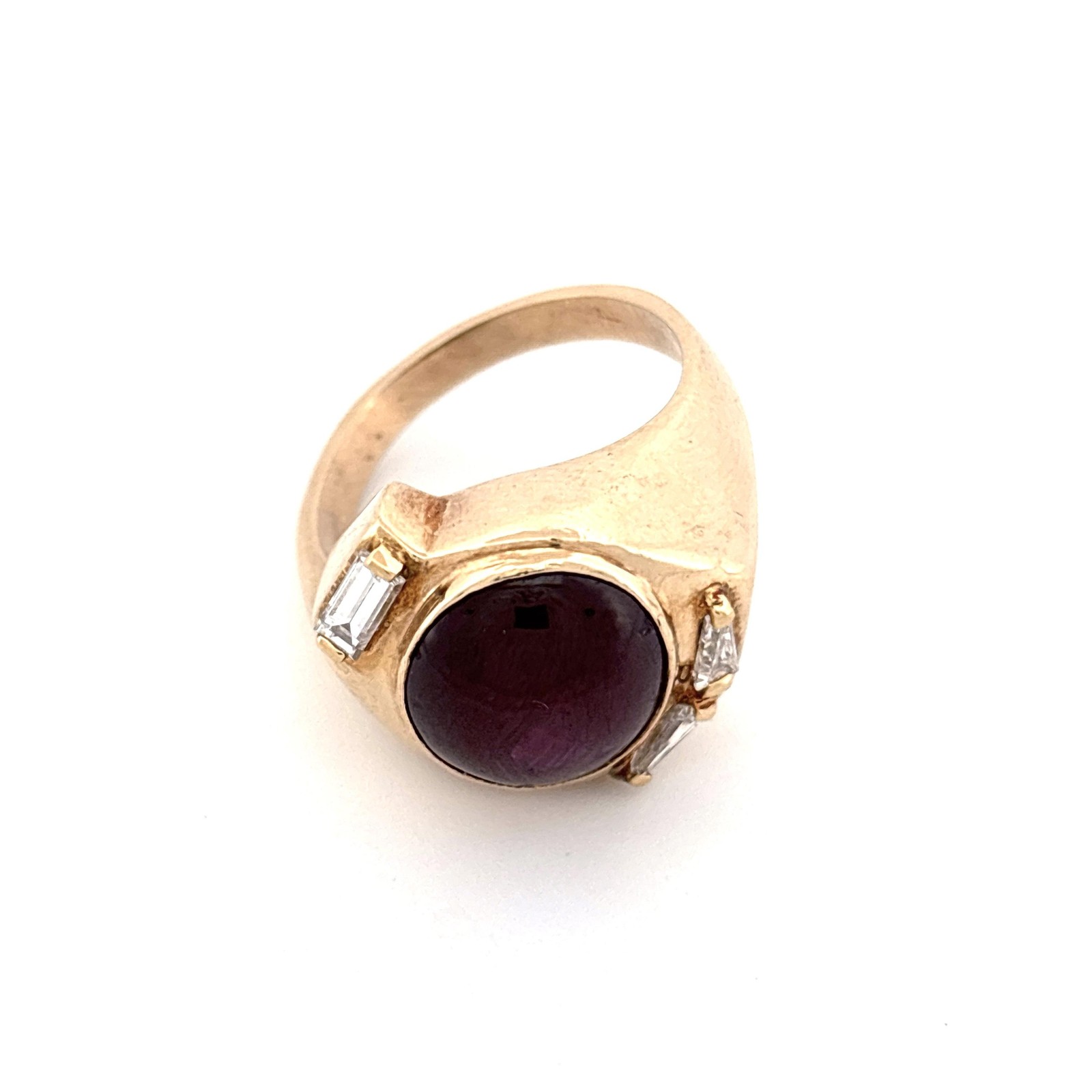 Star Ruby Ring with Diamonds - image 1