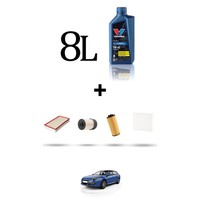 Hoffcar Set Service 4 Filter Und 8L ÖL FüR Renault Laguna III 2.0 DCI 131Kw D